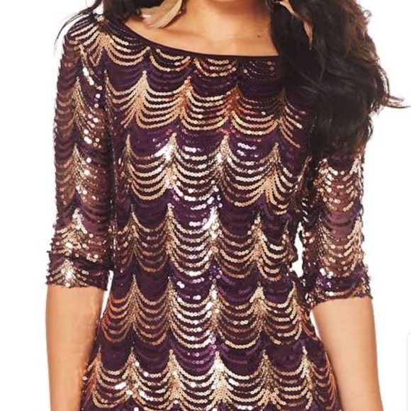 Crystal Doll Chandelier Sequin Dress - Picture 1 of 8